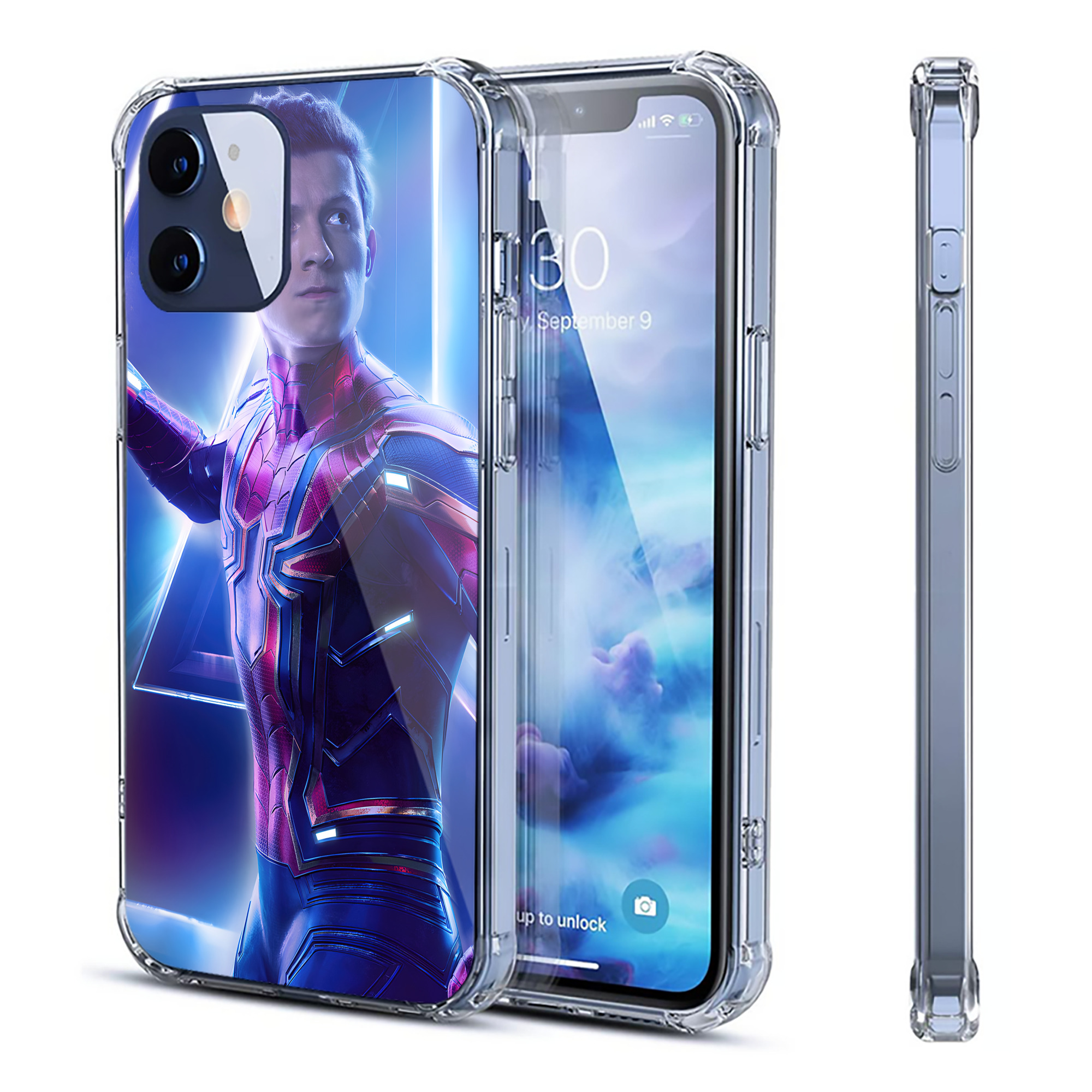 （画像用） アベンジャーズ The Avengers 【iPhone 12シリーズ対応】透明スマホケース（クリアソフトケース）